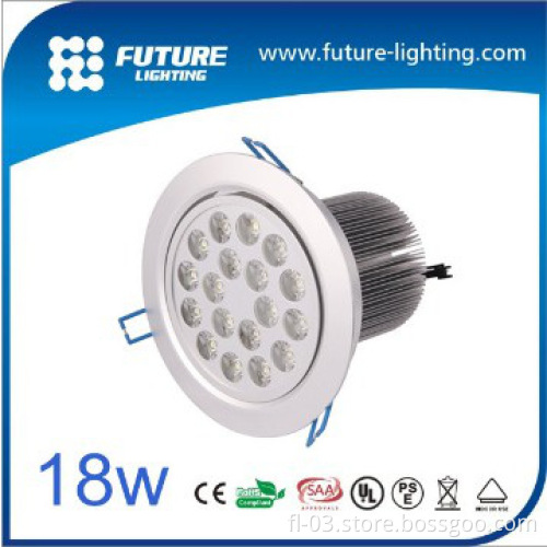 indoor Aluminum alloy die-casting enclosure 18W led downlight
